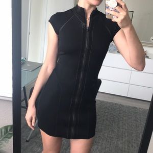 Bebe bodycon sexy scuba style stretchy dress